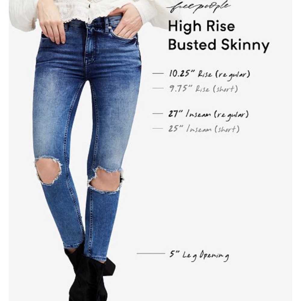 NWT Free People High Wastes Jeans